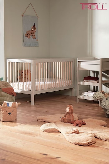 Troll Grey Lukas 2 Piece Cot and Changing Table (M15426) | £429