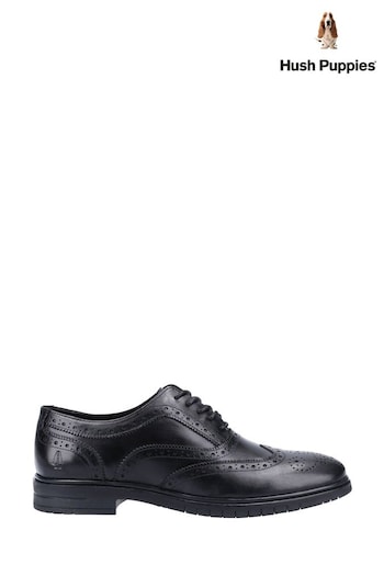 Hush Puppies Black Santiago Lace Shoes (M16002) | £85