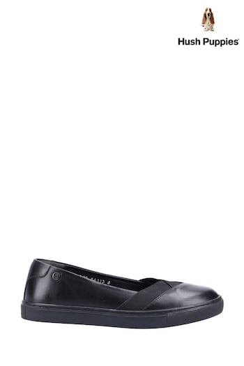 Hush Puppies Black Tiffany Slip-On Shoes (M16003) | £70