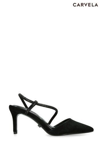 Carvela Black Paparazzi Court Sandals (M16478) | £149