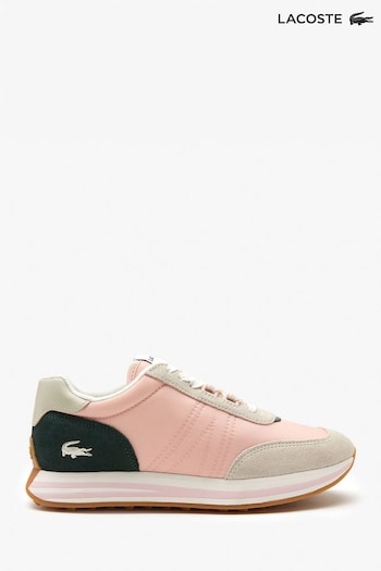 Lacoste damens Pink L-Spin Trainers (M16965) | £95