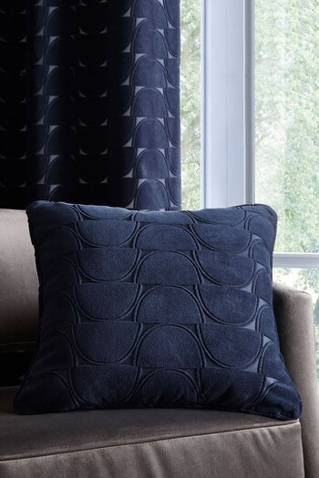 Studio G Blue Lucca Geo Cushion (M17227) | £20