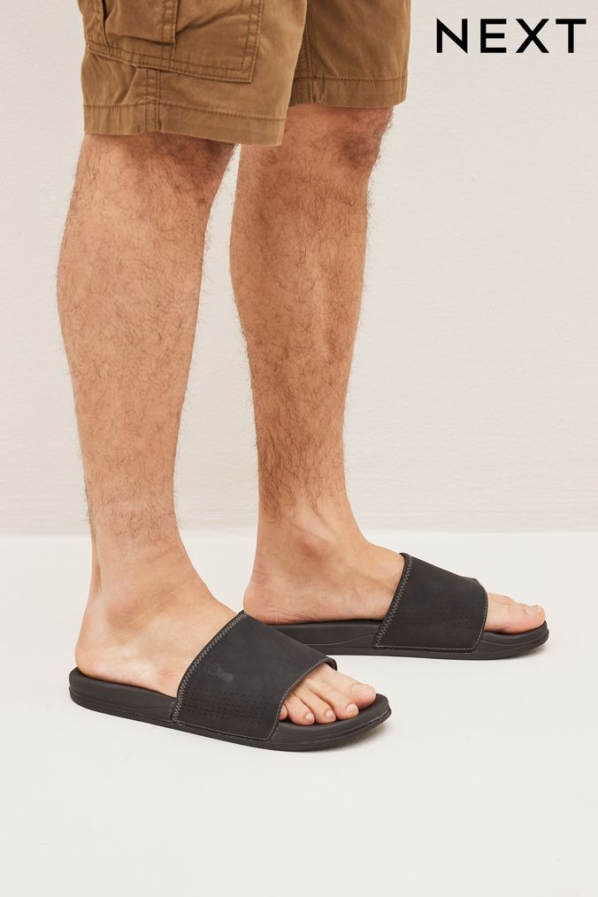Mens Blue Sliders Mens Holiday Sliders Next Official Site