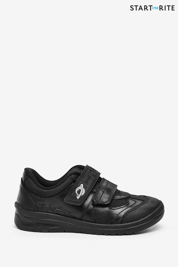 Start-Rite Rocket Black Leather School Shoes Standard Fit (M17991) | £50