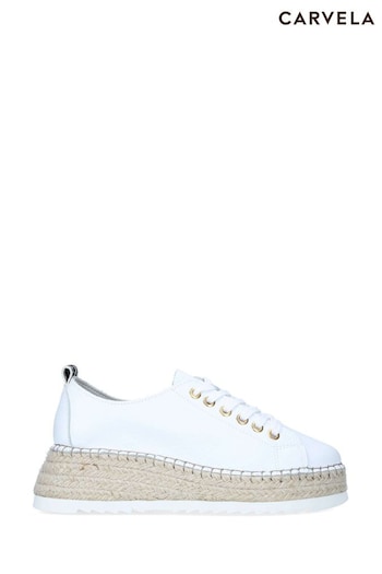 Carvela White Chase Trainers (M18511) | £155