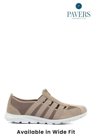 Pavers Ladies Wide Fit Casual Slip-On Shoes (M18838) | £35