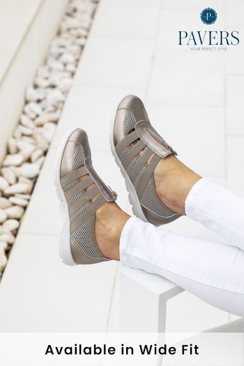 Pavers Ladies Wide Fit Casual Slip-On Shoes (M18840) | £35