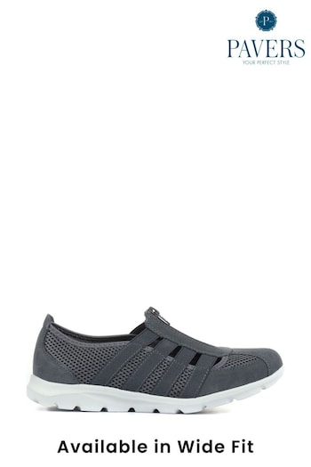 Pavers Ladies Wide Fit Casual Slip-On Shoes (M18842) | £35