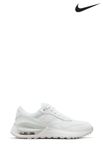 Nike finish White Air Max SYSTM Youth Trainers (M1B252) | £65
