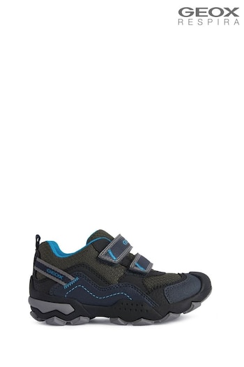 Geox Junior Boys Buller Black Shoes (M20843) | £47.50 - £52.50