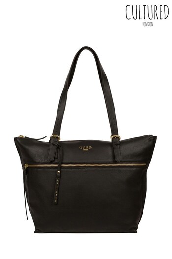 Cultured London Eco Collection Moorgate Leather Tote Bag (M21159) | £48