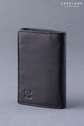 Lakeland Leather Black Bowston Tri-Fold Leather Wallet (M21212) | £30