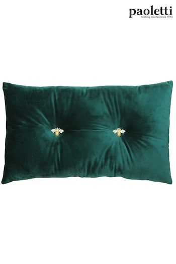 Riva Paoletti Emerald Green Bumble Cushion (M21473) | £17