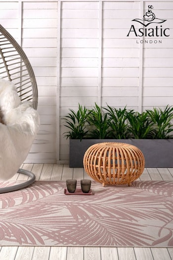 Asiatic Rugs Pink Indoor/Outdoor Patio Palm Rug (M22186) | £49 - £235