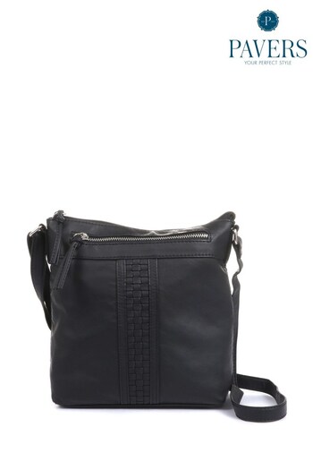 Pavers Ladies Black Cross-Body Bag (M22587) | £28