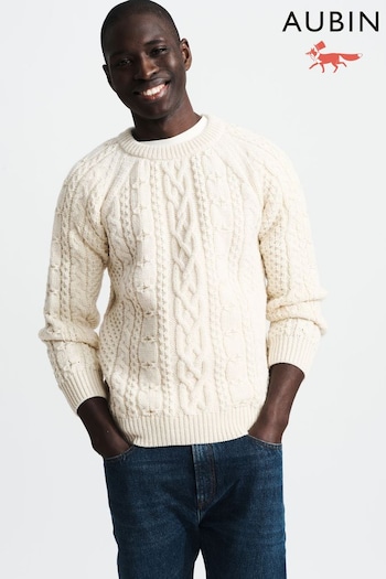 Aubin Westport Aran Crew Neck Jumper (M22998) | £149