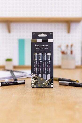 Spectrum Noir Set of 4 Grey Water Soluble Essentials Acrylic Paint Marker Marker Pens (M23891) | £10