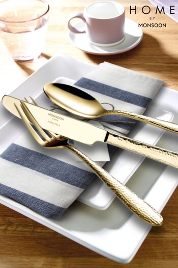 Monsoon Gold Champagne Set of 4 Cutlery Set (M23992) | £21
