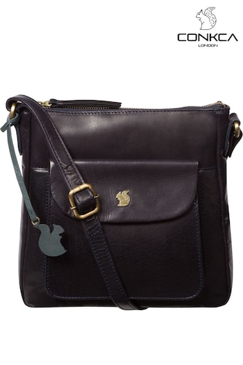 Conkca Shona Leather Cross-Body Bag (M25593) | £49