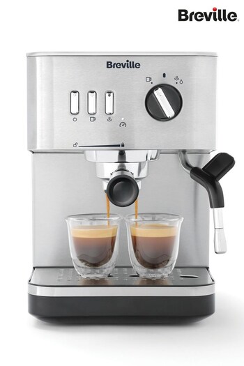 Breville Chrome Bijou Espresso Machine (M27578) | £200