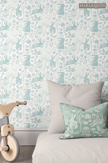 Harlequin Green Into The Meadow Wallpaper Children's Wallpaper (M27822) | £39