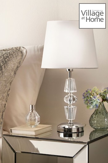 Village At Home Silver James Table Lamp (M29718) | £71