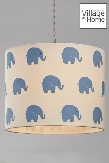 Village At Home Blue Horton Elephant Ceiling Light Pendant (M30007) | £30