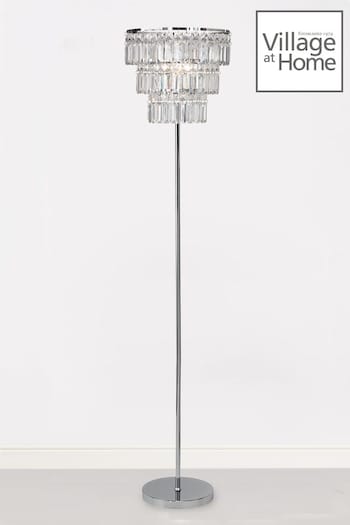 Village At Home Clear Victoria Floor Lamp (M30021) | £142