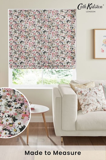 Cath Kidston Grey Painted Daisy Made To Measure Roman Blind (M32012) | £75