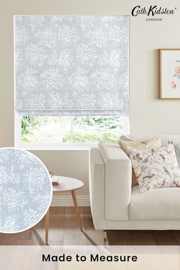 Cath Kidston Grey Washed Rose Made To Measure Roman Blind (M32018) | £75