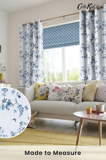 Cath Kidston Blue Birds & Roses Made To Measure Curtains (M32022) | £91