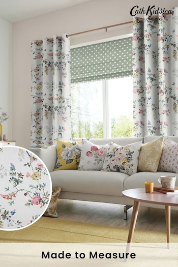 Cath Kidston White Birds & Roses Made To Measure Curtains (M32023) | £91