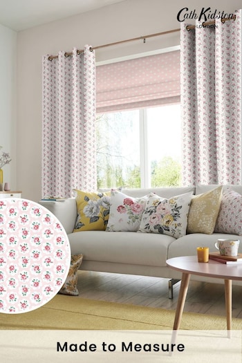 Cath Kidston Pink Provence Rose Made To Measure Curtains (M32039) | £91