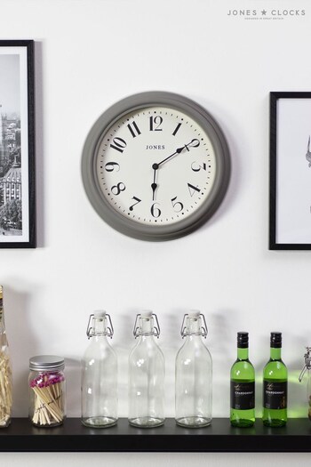 Jones Clocks Grey Venetian Wall Clock (M33960) | £33