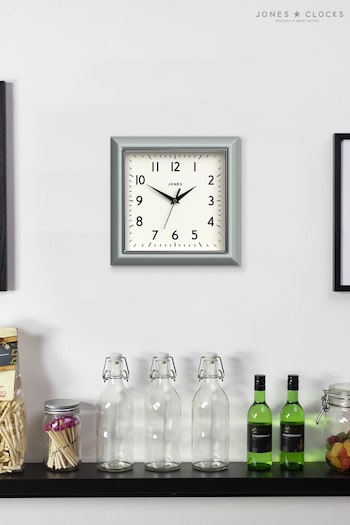 Jones Clocks Blue Mustard Wall Clock (M33979) | £30