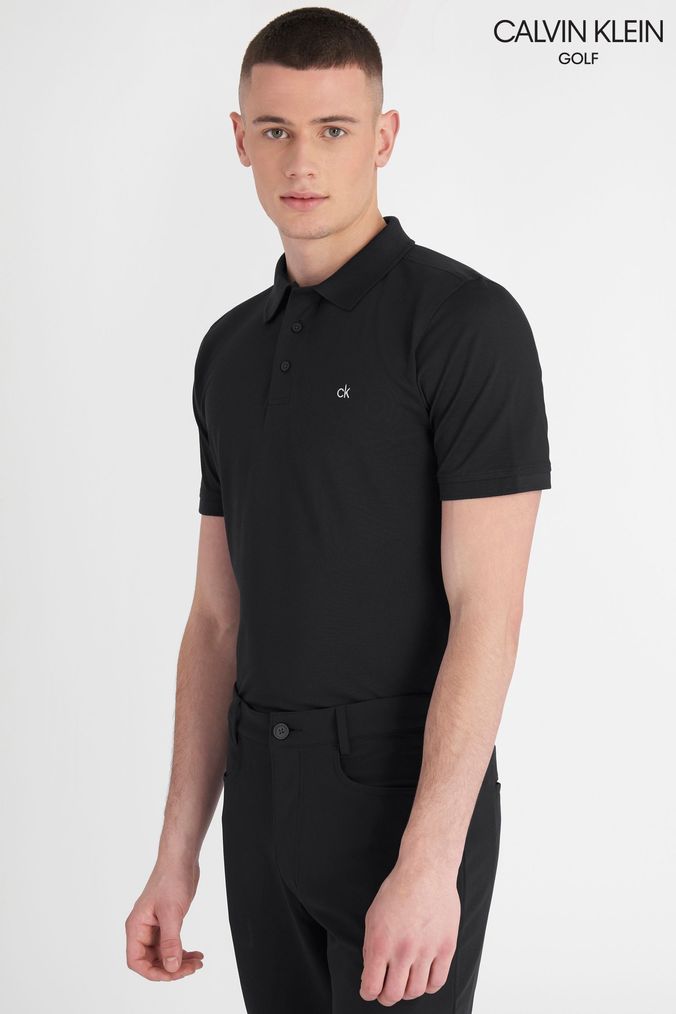 Rs01Shops Shirts Polo Shirts Black Calvinkleingolf Online Polo