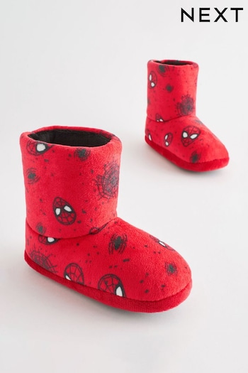 Spider-Man Red Warm Lined Slipper Boots (M34235) | £14 - £17