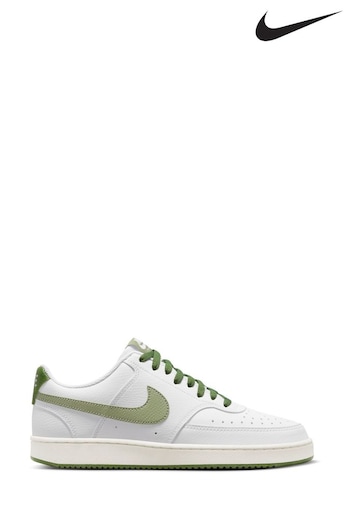 Nike Green/White Court Vision Low Trainers (M34688) | £70