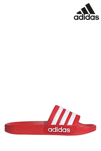 adidas Red Adilette Shower Slides (M34744) | £23