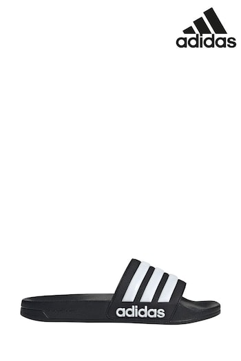 adidas Black Adilette Shower Slides (M34746) | £23