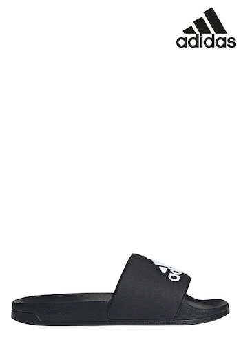 adidas toddlers Black Sportswear Adilette Shower Slides (M34747) | £25