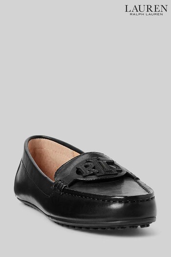 Lauren Ralph Lauren Brynn Leather Logo Loafers (M35480) | £119