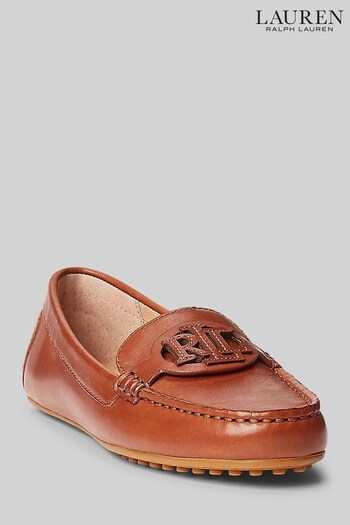 Lauren Ralph Lauren Brynn Leather Logo Loafers (M35481) | £119