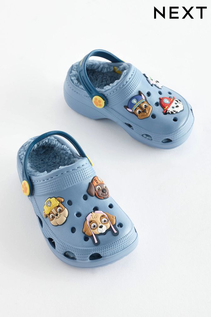 PAW Patrol Blue Warm Lined Clog Slippers (M35618) | £15 - £18