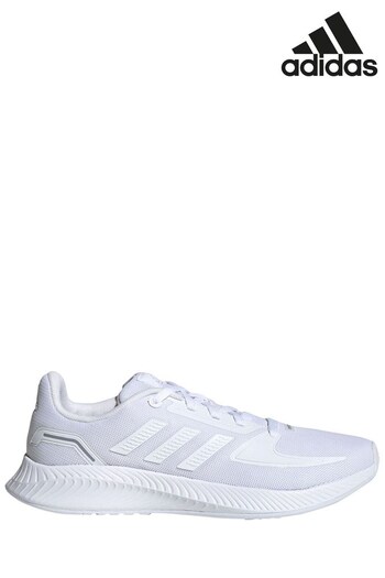 adidas White adidas Kids Runfalcon 2.0  Lace  Trainers (M36471) | £30