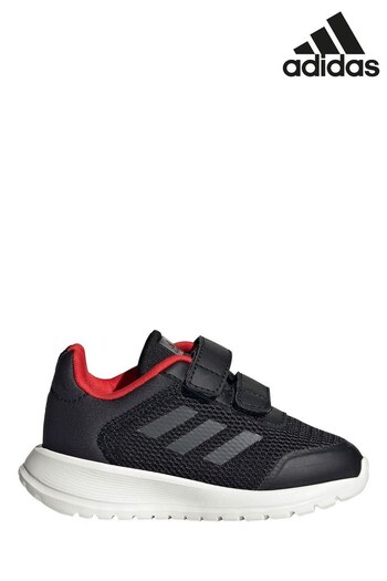 adidas Black/Red Tensaur Run Infant Strap Trainers (M36500) | £20