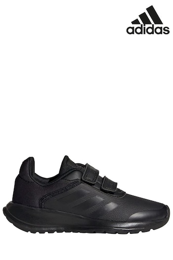 adidas Black long-sleeve Sportswear Tensaur Run Kids Trainers (M36503) | £28