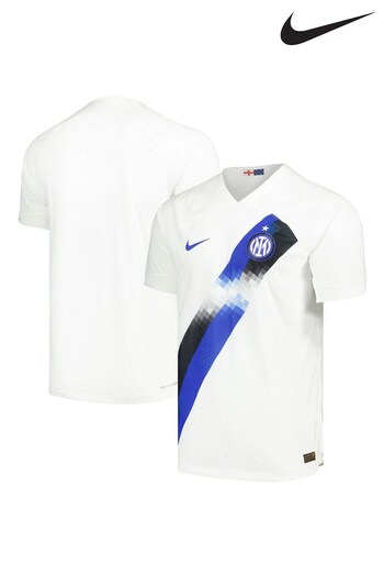 Nike White Inter Milan Away Dri-FIT ADV 2023-24 Match Shirt (M36647) | £125