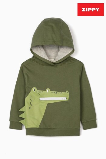 Zippy Green Croc Hooded Sweatshirt (M36758) | £20
