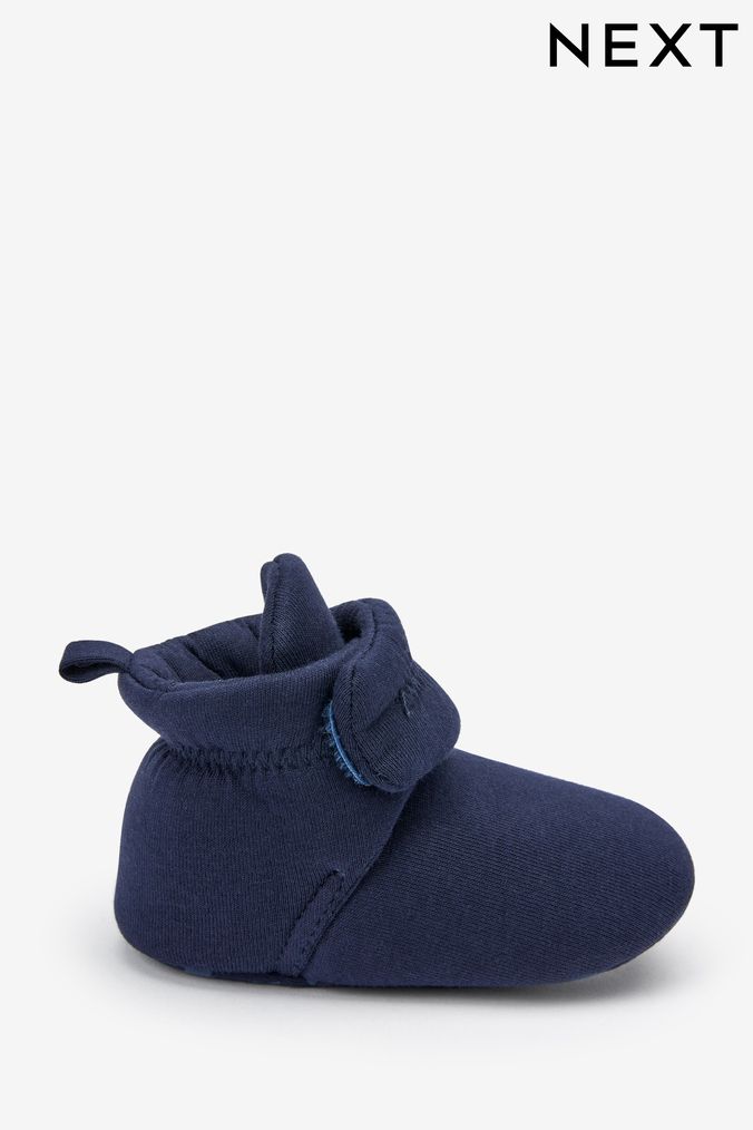 Navy Blue Cosy Boot Pram Shoes (0-2mths) (M36981) | £7 - £8